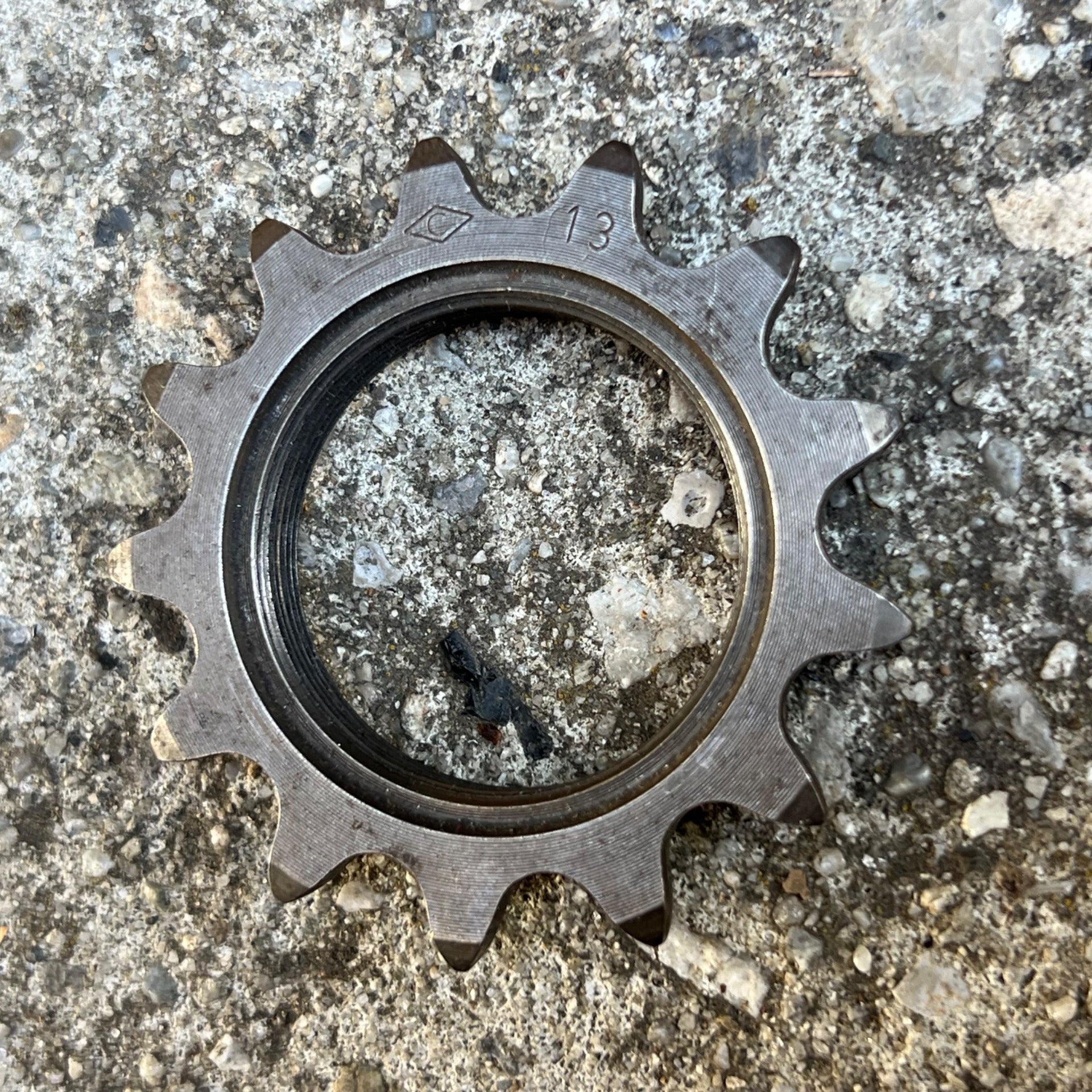 Campagnolo 13T 1/8in English Thread Vintage Track Fixed Gear Cog Steel Retro 