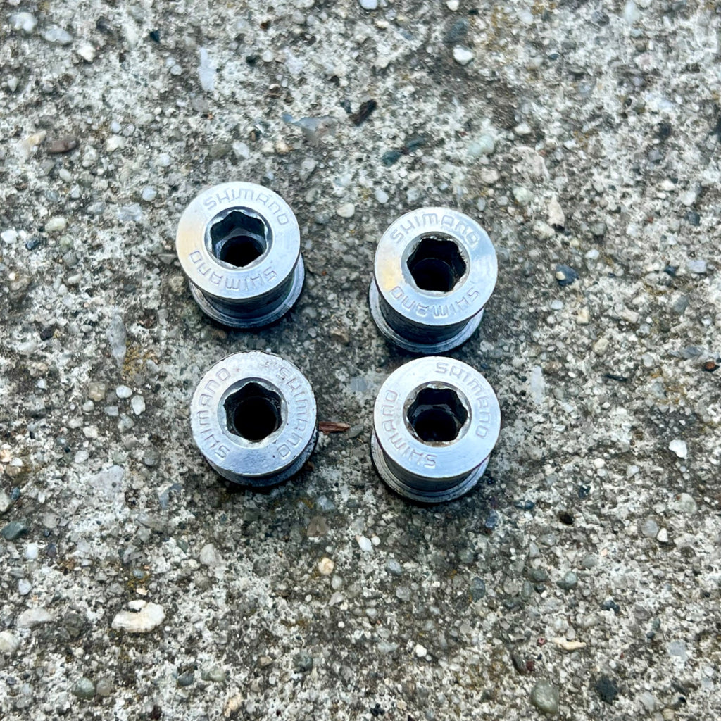 Shimano Aluminum Chainring Bolts 4 Bolt Arm XTR Steel Nintendo Vintage Retro MTB