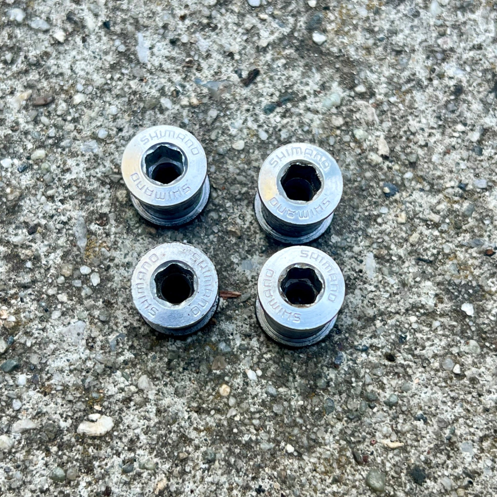 Shimano Aluminum Chainring Bolts 4 Bolt Arm XTR Steel Nintendo Vintage Retro MTB