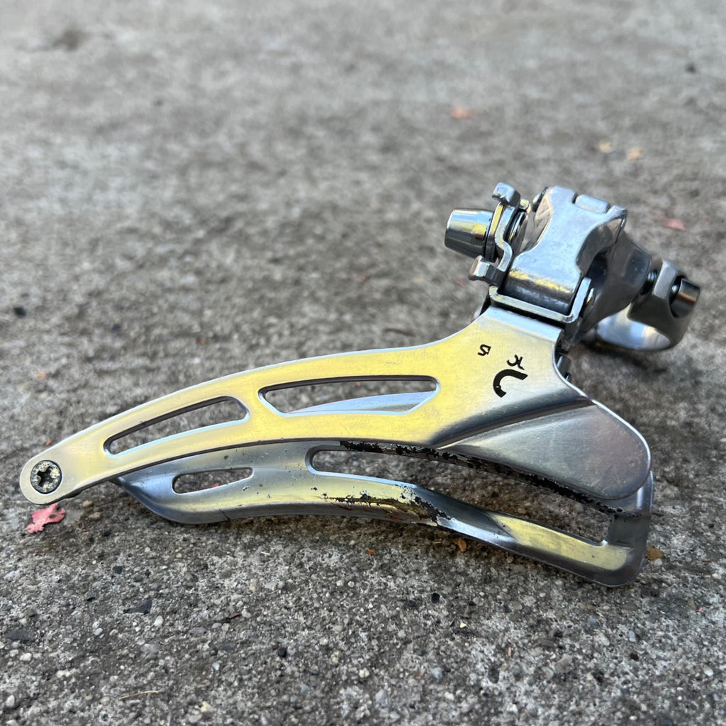 Suntour XC Reverse Pull 28.6mm Bottom Pull Triple Front Derailleur Vintage MTB 