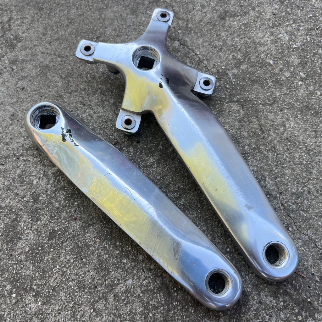 Specialized Strongarm Cranks 104/64 BCD 175mm Silver Triple Vintage MTB Retro