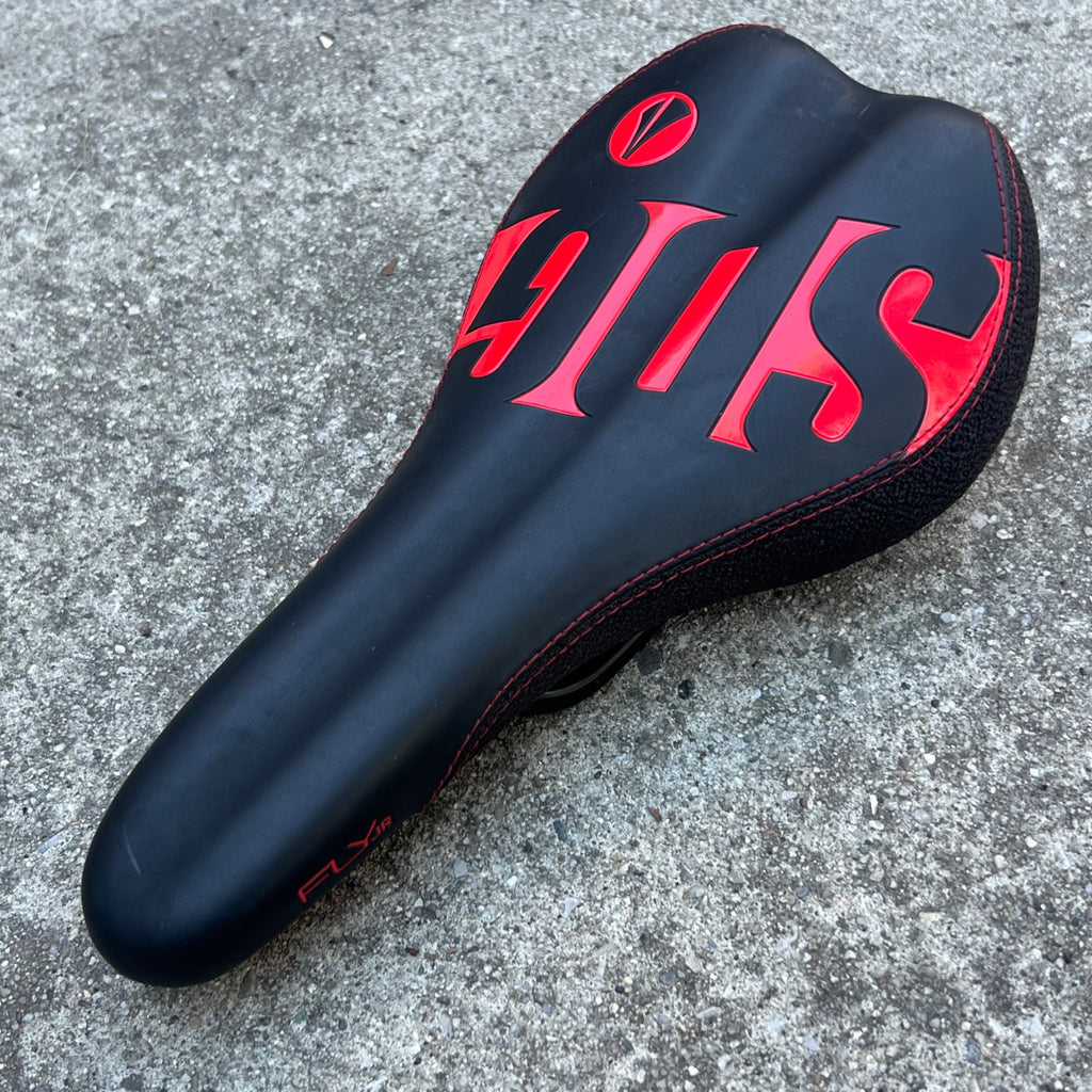SDG Fly JR Black Red 125mm Kids Saddle MTB Mountain Bike Racing Kid’s