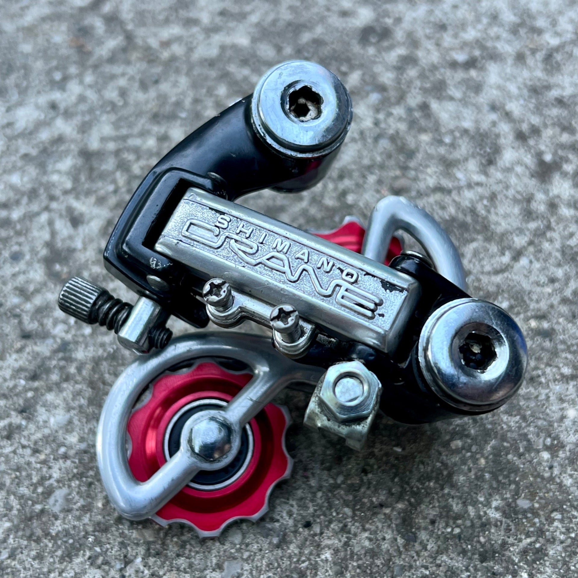Shimano Crane Rear Derailleur Short Cage 5 Speed Black Vintage Road Bullseye  