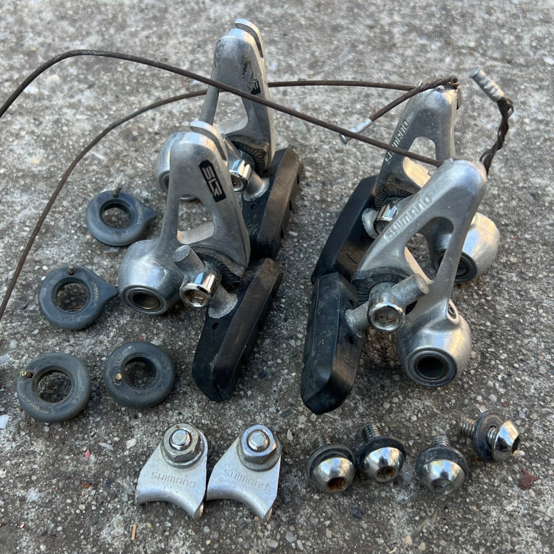 Shimano Deore BR-MT62 Brakes Brake Set Cantilver Vintage MTB Gravel Touring Gray