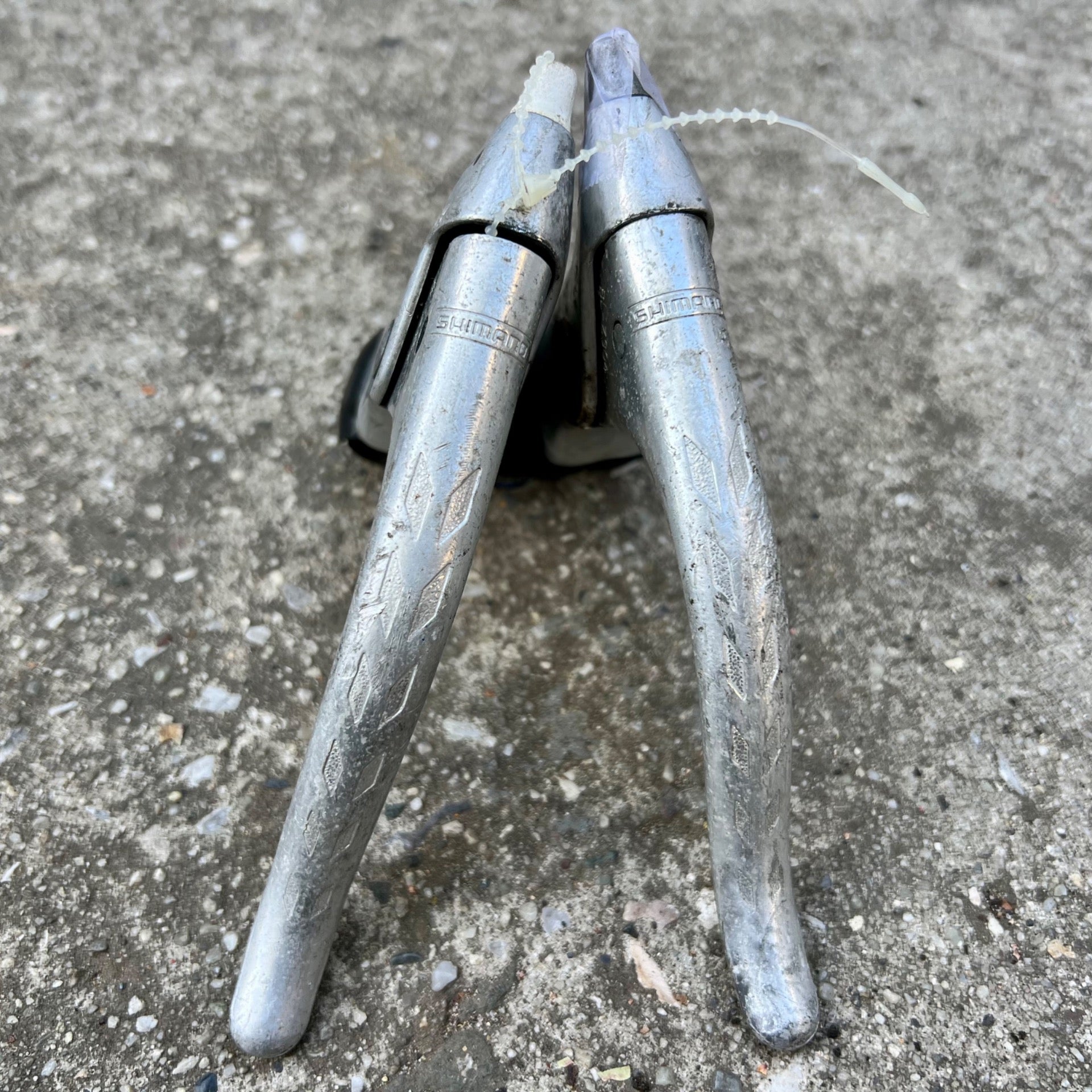 Shimano BL-Z304 Z Series Drop Bar Brake Levers Pair Vintage Retro Silver Road  