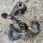 Used Shimano XTR RD-M953 Rear Derailleur 9 Speed Medium Cage Mid Gray Vintage MTB-Bicycle Bin