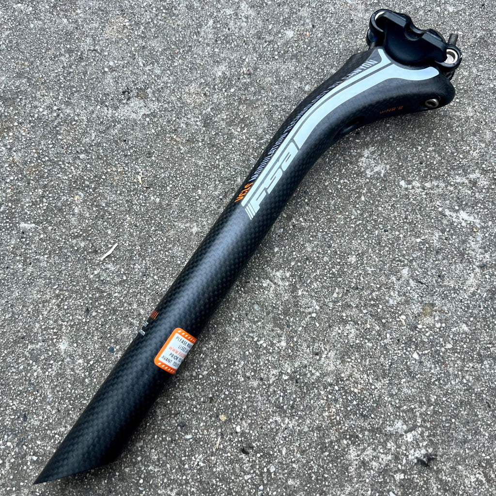 NEW FSA VCLS 27.2x300mm Seatpost Carbon Road Bike Cycling Black 
