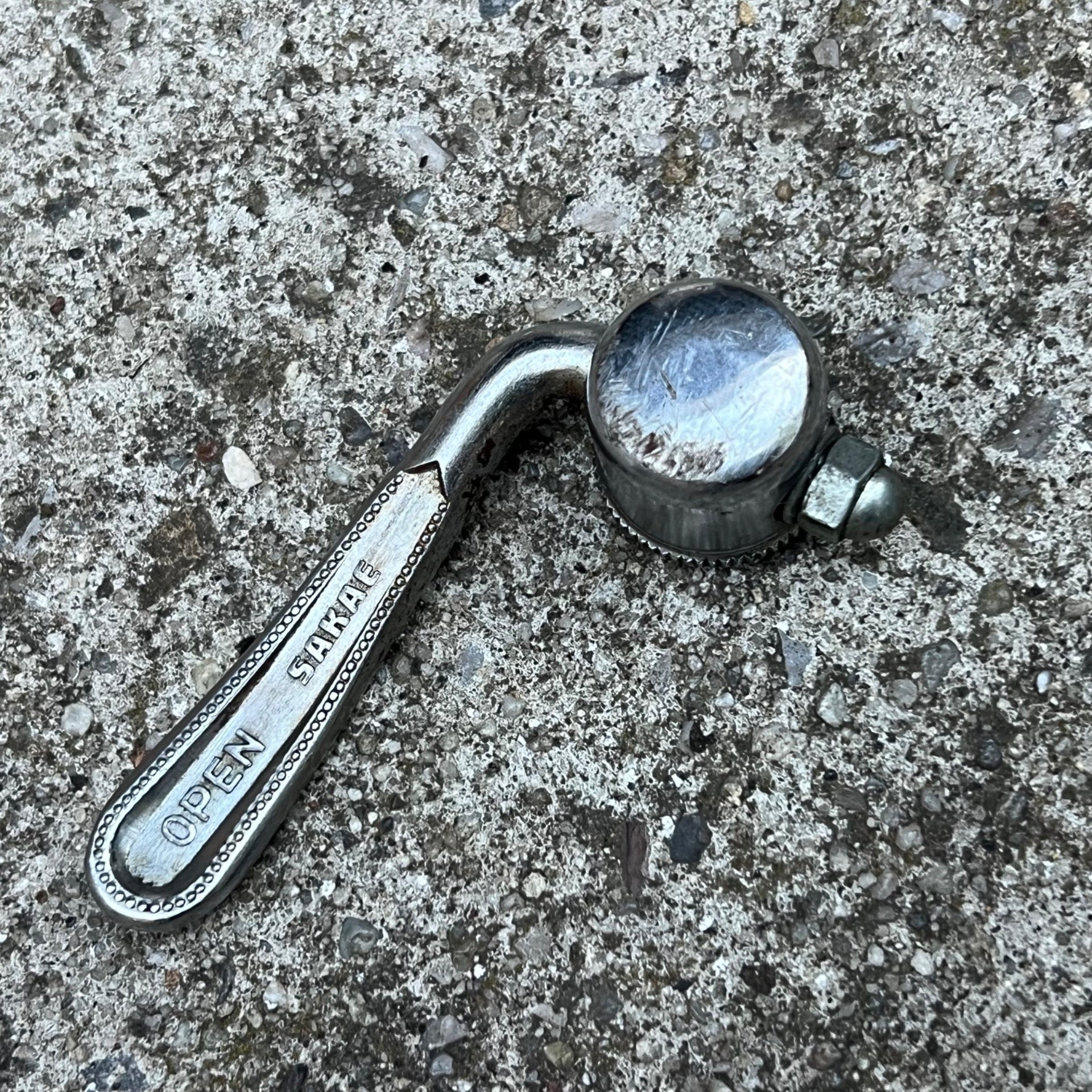 Vintage Sakae Quick Release Skewer & Head Road Touring Bike Steel Chrome Retro 