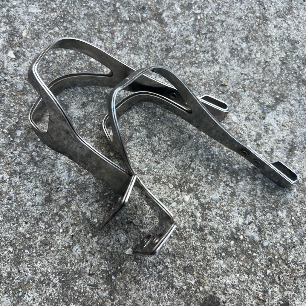 Used Gary Fisher Toe Clips Size Large L Double Layer MTB ATM Heavy Duty Vintage Retro-Bicycle Bin