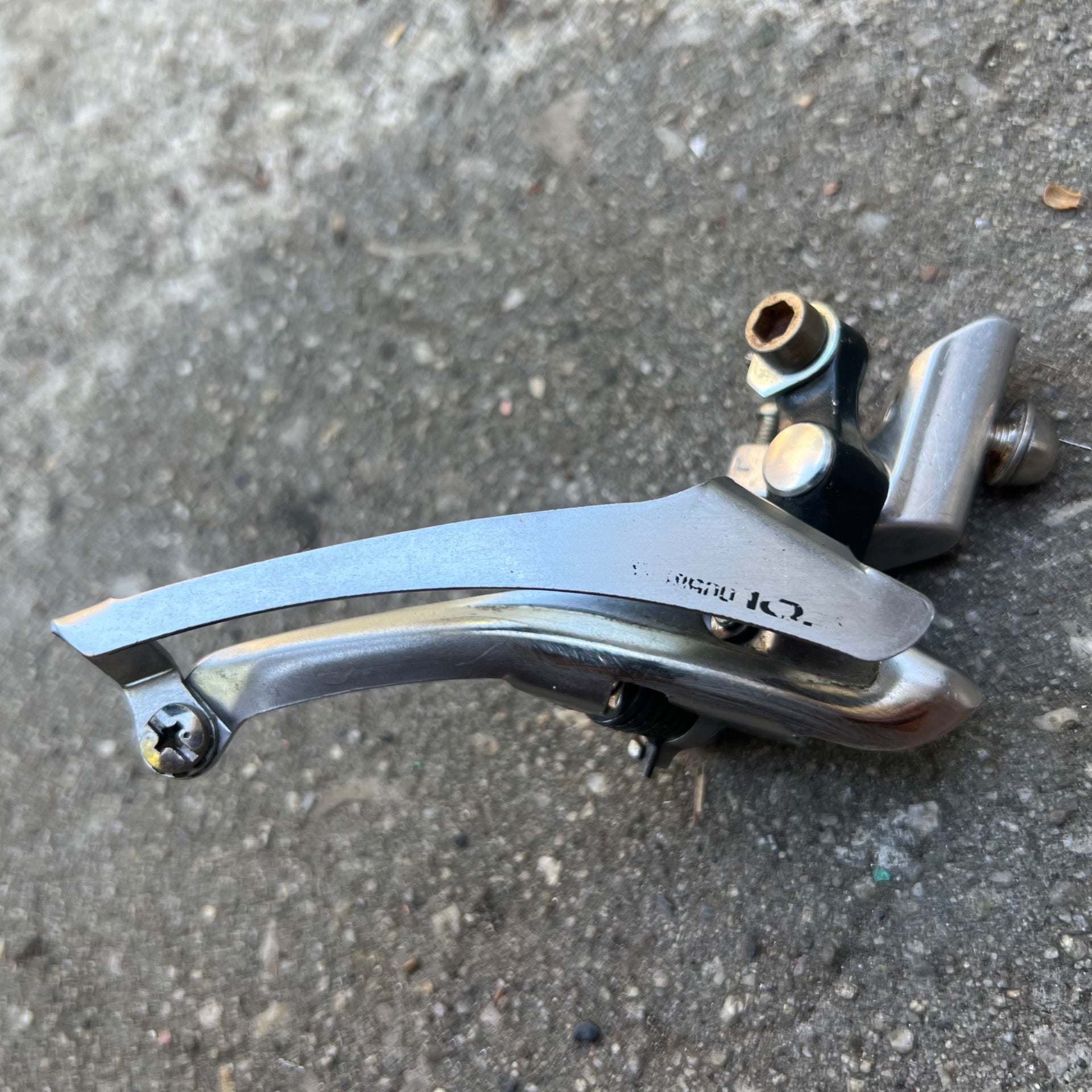 Shimano 105 FD-1055 Braze On Bottom Pull 2x7 Front Derailleur Double Road Bike 
