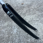 Used Reynolds Carbon 700c Fork 1 1/8” 9” Threadless Steerer Ouzo Comp ii 2 Black Road-Bicycle Bin