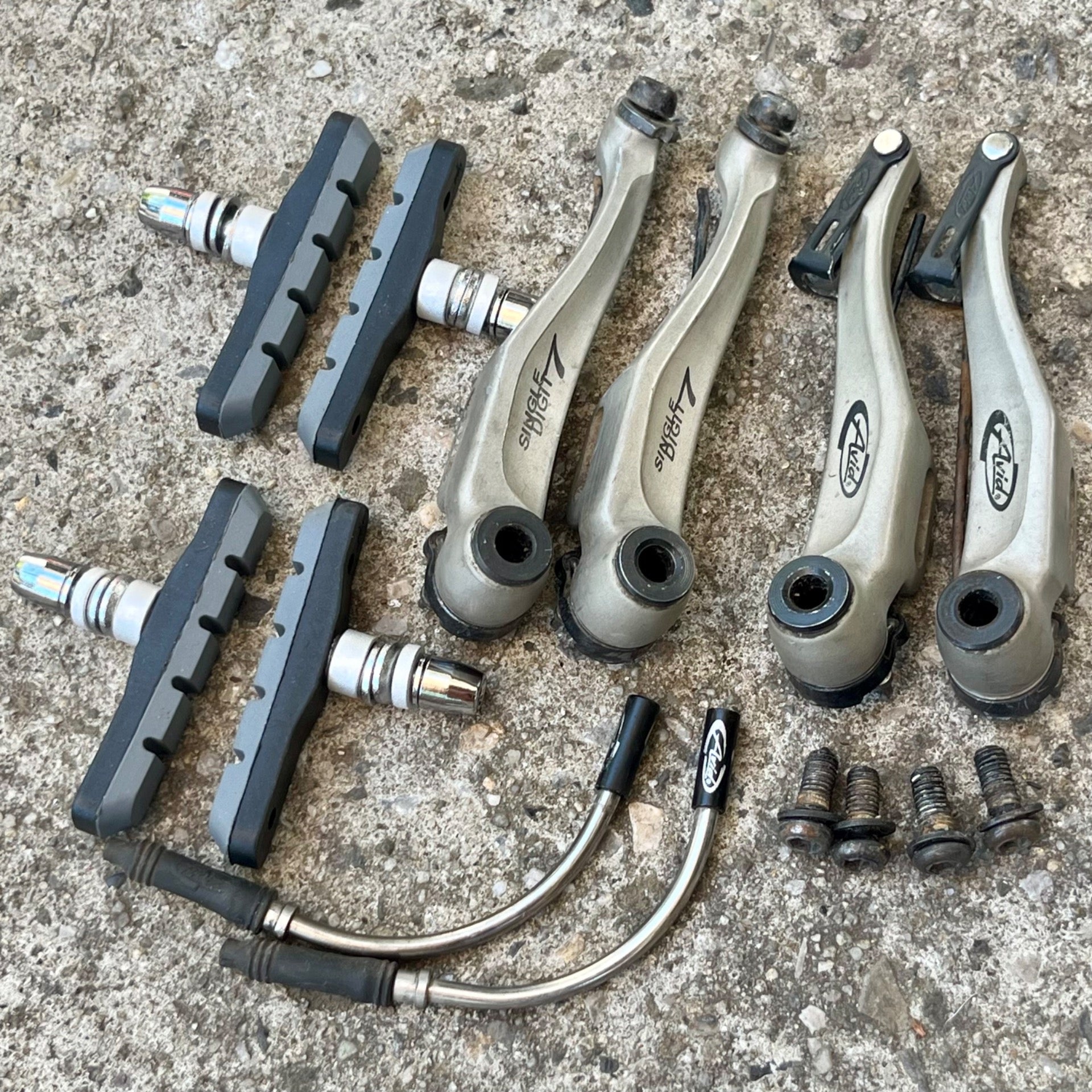 Avid Single Digit 7 V Brakes Brake Set Vintage MTB Mountain Bike Gravel XC 