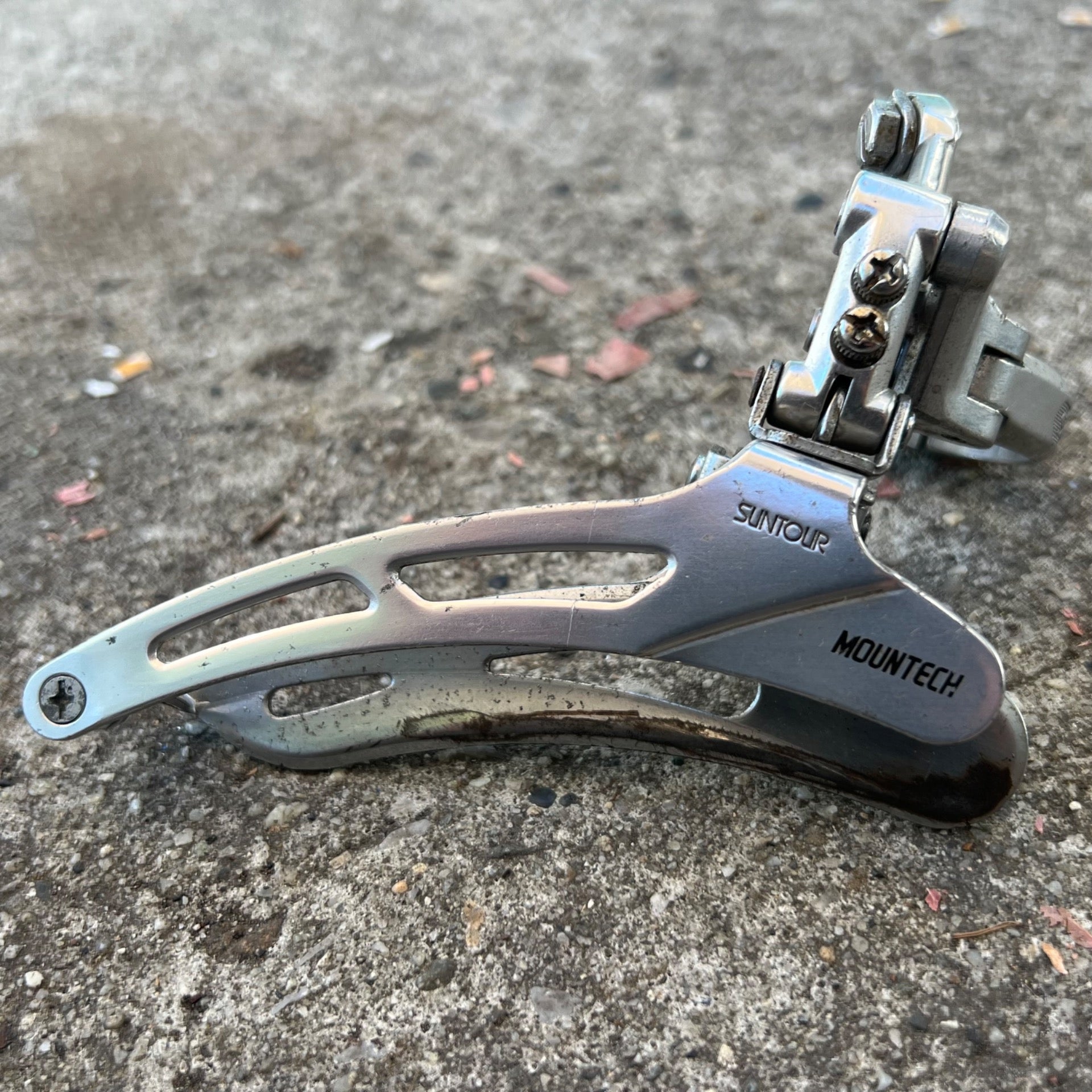 Suntour Mountech Front Derailleur 28.6mm Vintage MTB ATB Triple Bottom Pull Bike