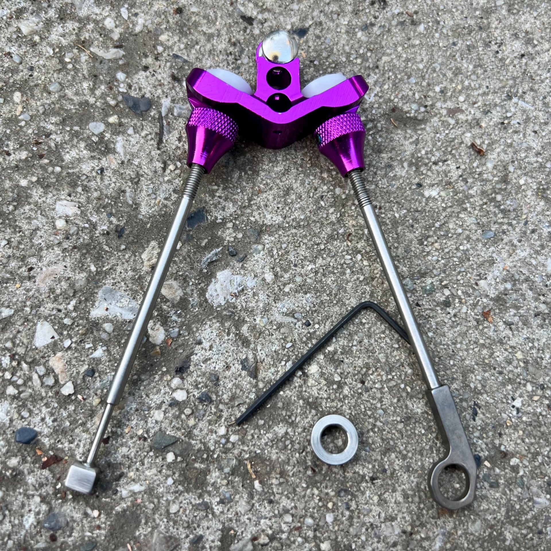 NOS Odyssey Straddle Rod Purple Anodized Cantilever Canti Brake Hanger Vintage 