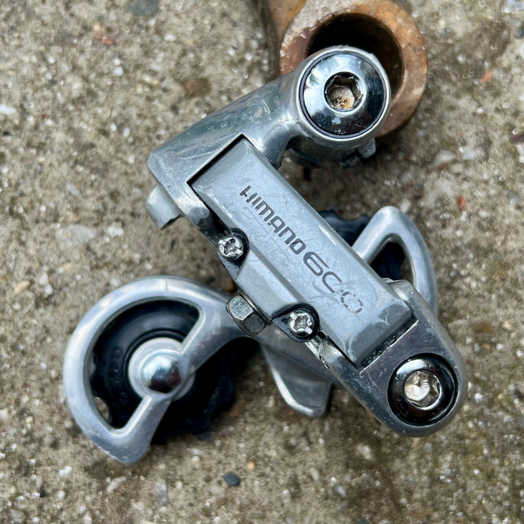 REBUILT Shimano 600 RD-6207 Rear Derailleur 6 Speed Vintage Road Bike Silver 