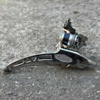Used Huret 28.6mm Bottom Pull Front Derailleur 2x5 Chrome Vintage Double Road Touring-Bicycle Bin