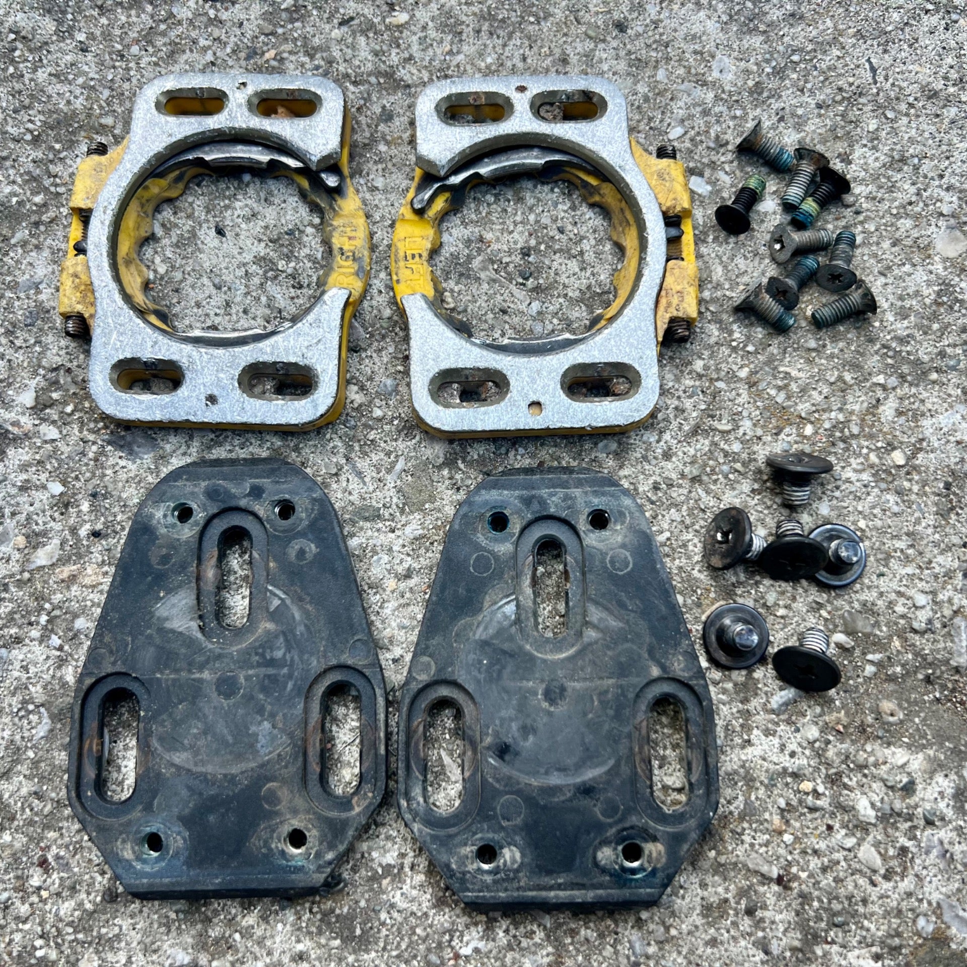 Speedplay Zero Cleats 3 Bolt Adapter Clipless Road Gravel Bike Vintage Retro 