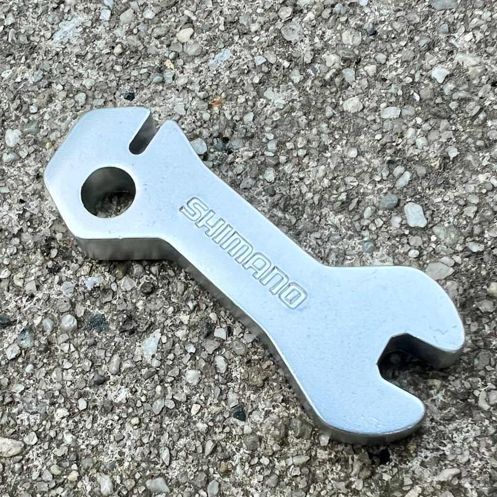 NEW Shimano Bladed Spoke Wrench 4.4mm For Shimano Wheels Silver Aluminum Tool 