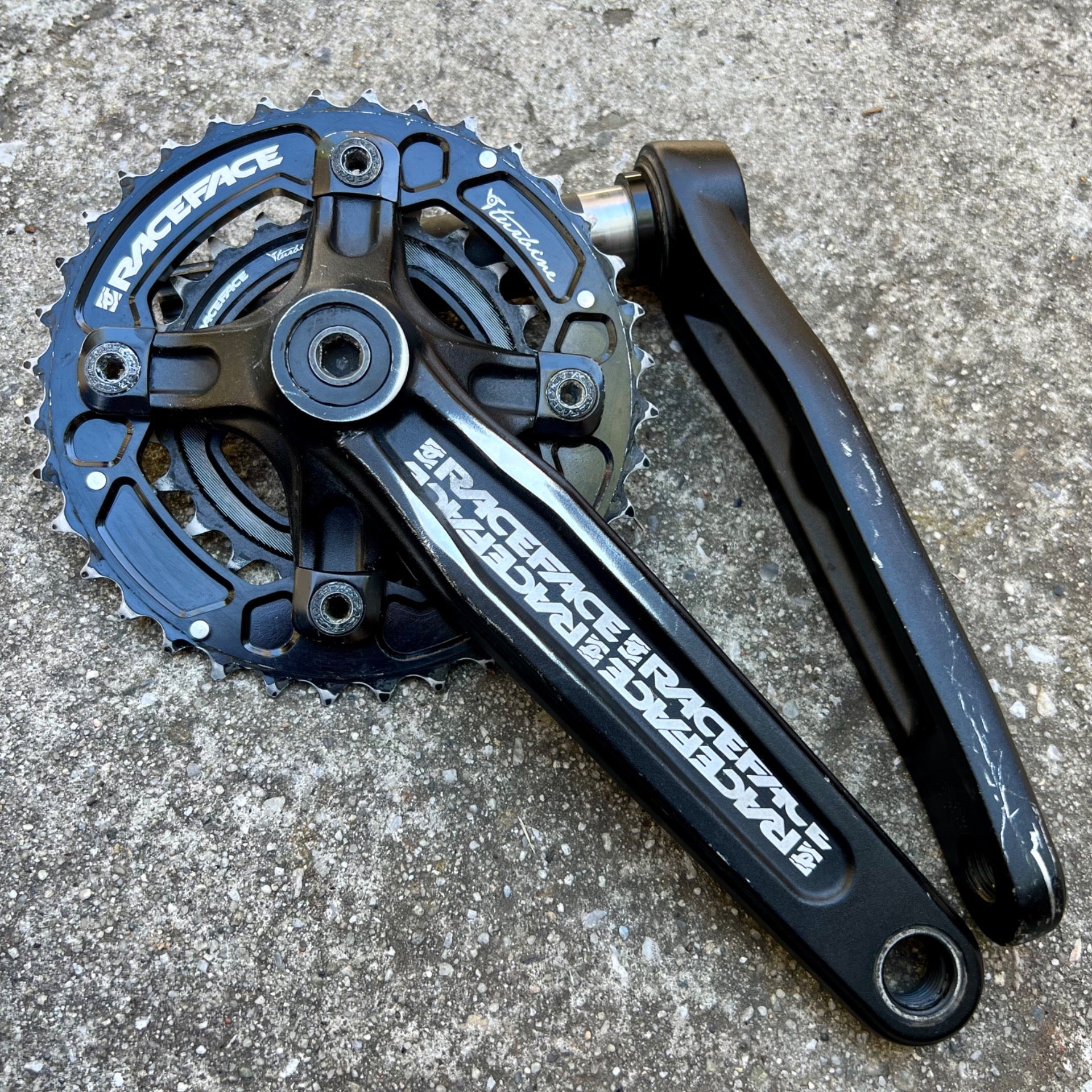 Raceface Ride Crankset Double 9/10 Speed 24mm Spindle 36/24T Black MTB Mountain 
