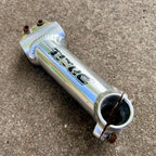 Used Titec 125x25.4mm Threadless Stem 1 1/8” Silver Aluminum MTB Mountain Bike 7 Deg-Bicycle Bin