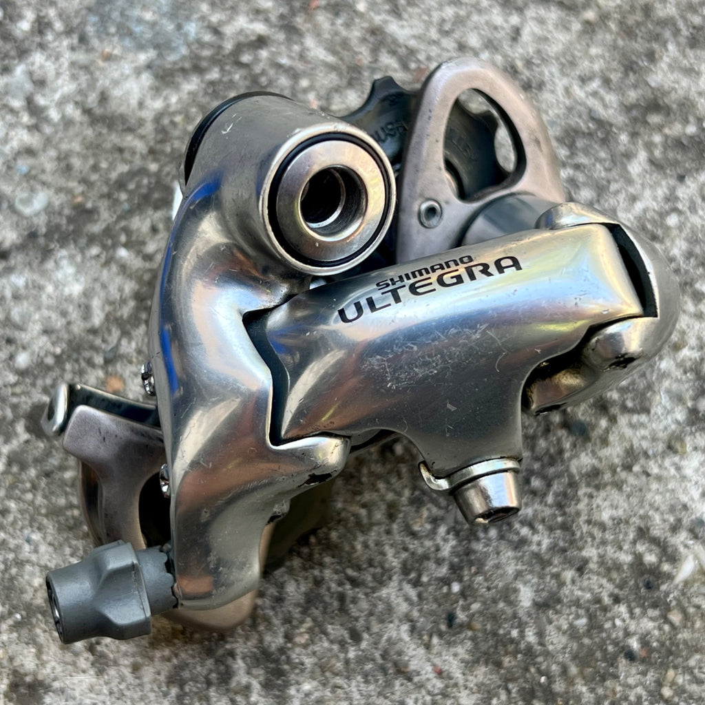 Used Shimano Ultegra RD-6500 9 Speed Short Cage Rear Derailleur Silver Road Vintage-Bicycle Bin