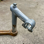 Used Pivo 25.0x80mm 22.0mm Vintage Stem Quill French Retro Silver Gray Aluminum Road-Bicycle Bin