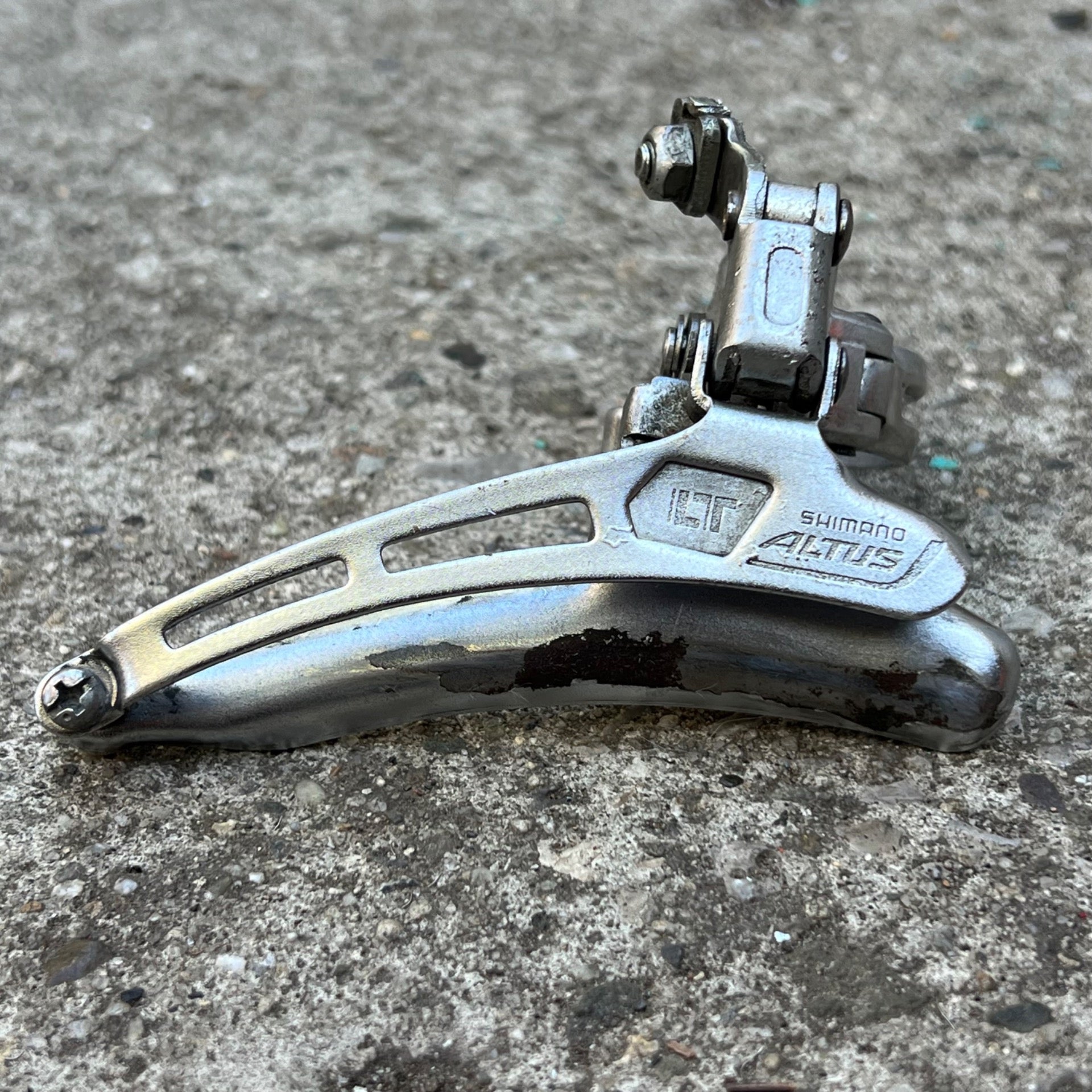 Shimano Altus LT 28.6mm Bottom Pull Front Derailleur Vintage Road Retro Steel
