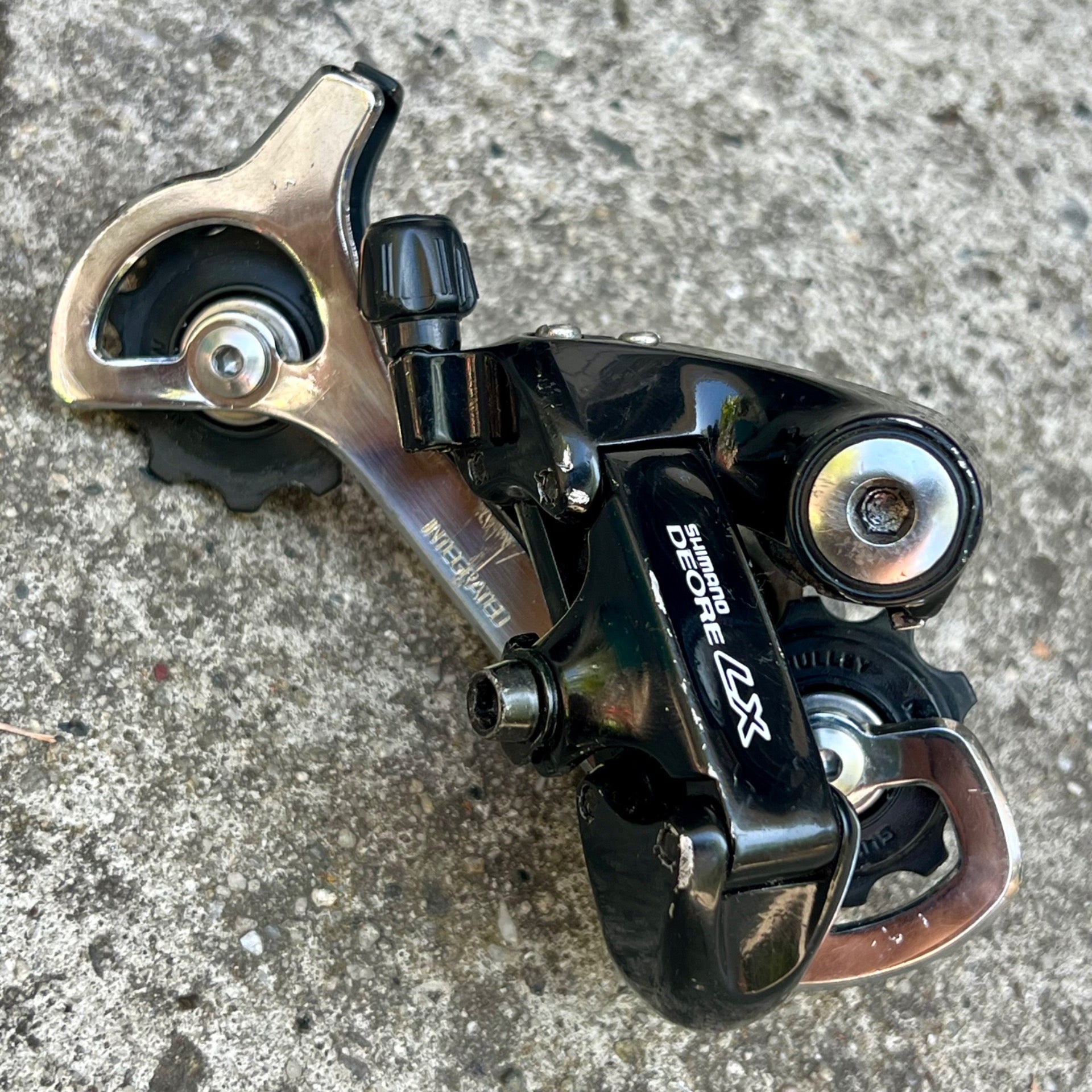 CLEAN Shimano Deore LX RD-M567 Rear Derailleur 8 Speed Long Cage Vintage MTB