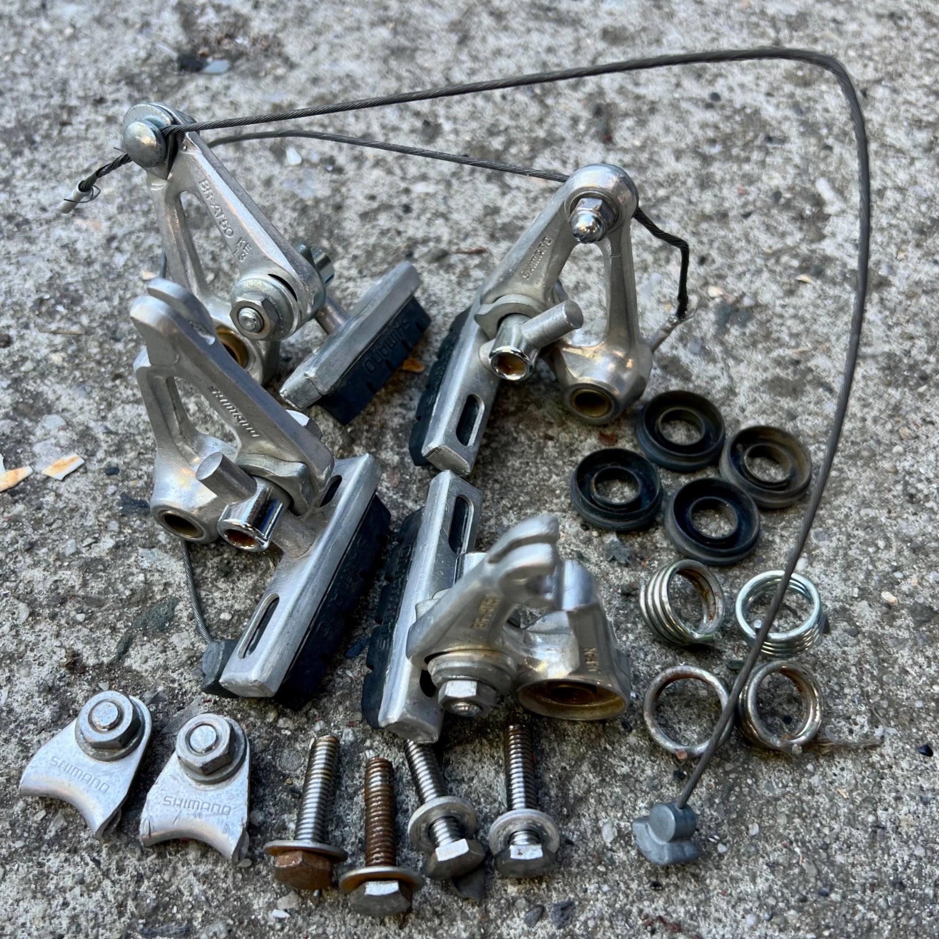 Shimano BR-AT50 Cantilver Brakes Brake Set Vintage MTB Touring Bike Retro 