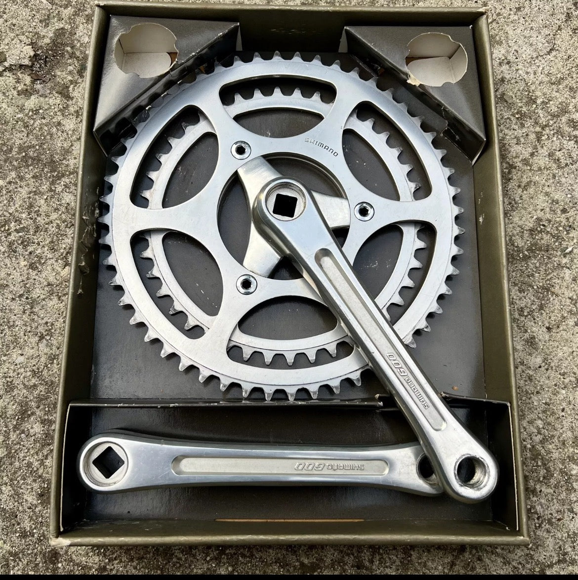 NICE Shimano 600 Touring Forged Crankset 52/42 170mm 3 Bolt Vintage Retro Road