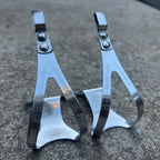 Used Christophe Special Toe Clips Size Medium M Vintage Retro Eroica Chrome Touring-Bicycle Bin