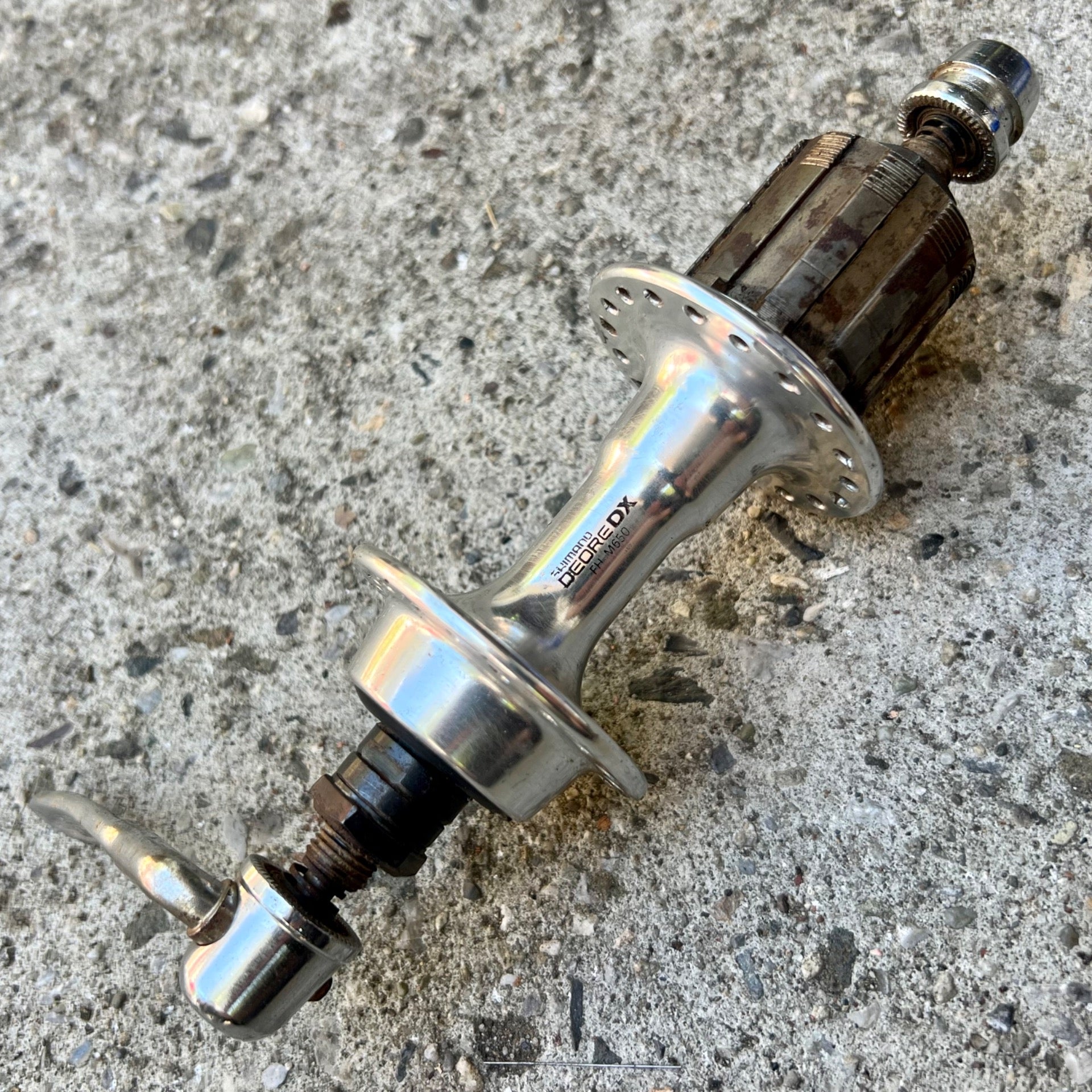Shimano Deore DX 36H Hole M560 Rear Hub 130mm Vintage MTB Touring Bike Silver