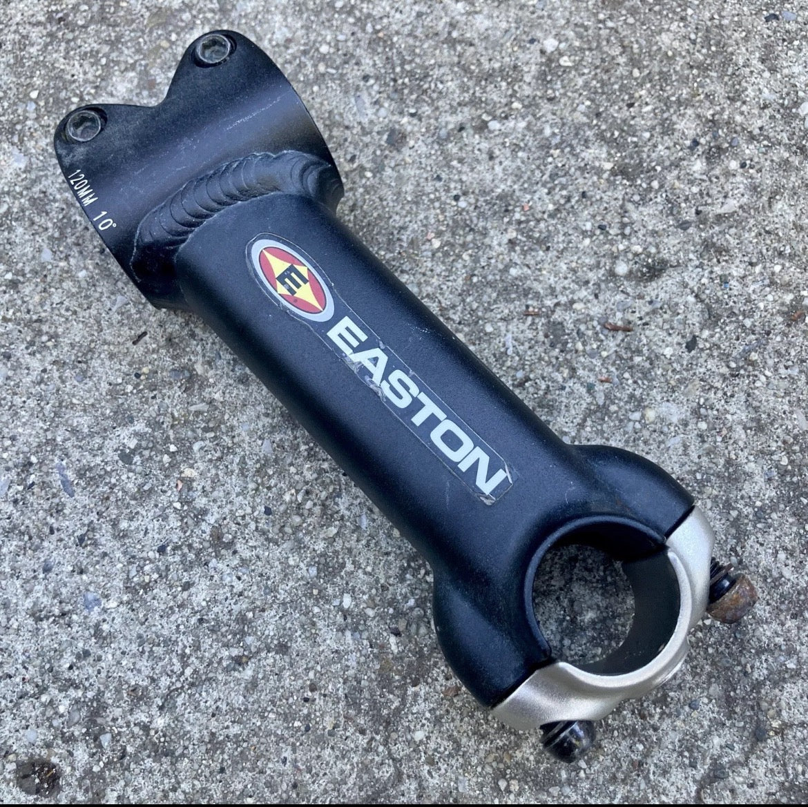 Easton Stem 25.4x120mm 10 Deg 1 1/8” Black Aluminum Road Gravel CX Hybrid MTB