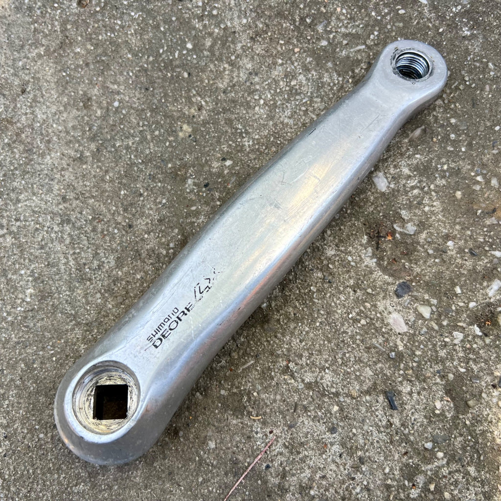 Used Shimano 175mm Non Drive Side Left FC-M569 Deore LX Crank Arm Vintage Retro MTB-Bicycle Bin