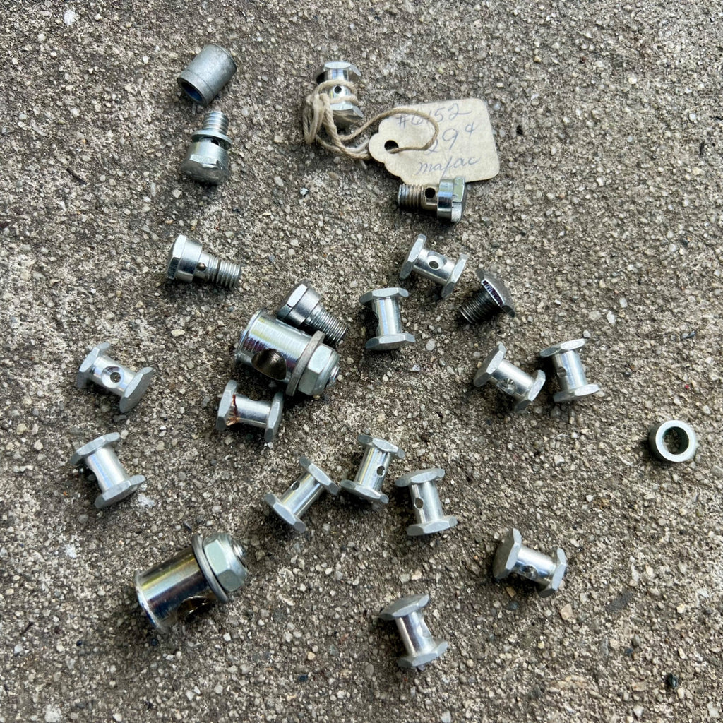 Mafac Brake Parts Lot New Vintage Retro Straddle Cable Clamp Bolt Nut Chrome  