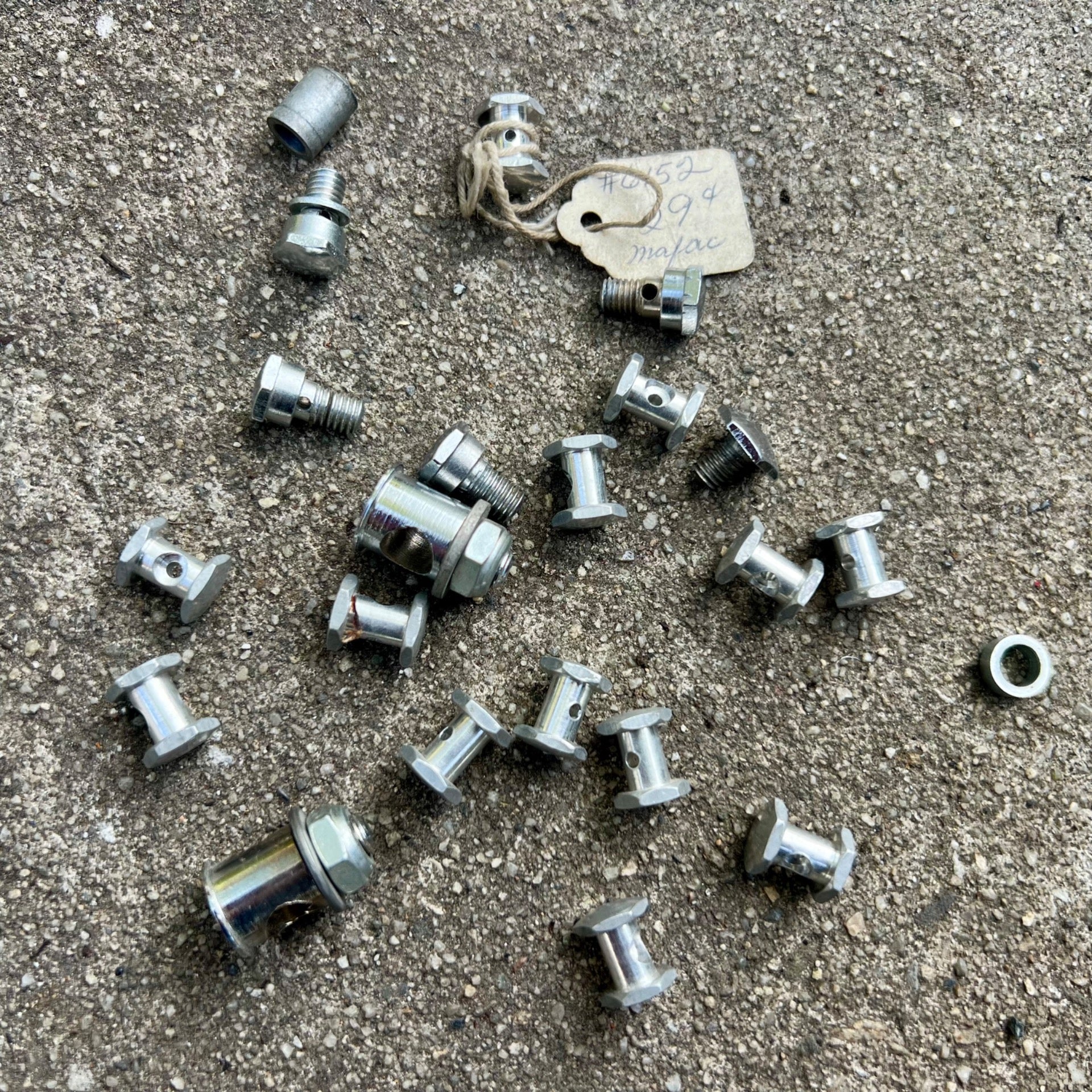 Mafac Brake Parts Lot New Vintage Retro Straddle Cable Clamp Bolt Nut Chrome  