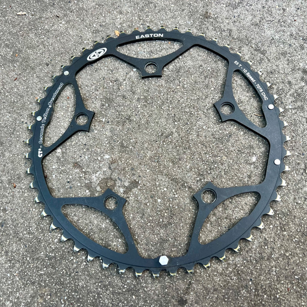 Stronglight Easton 53T Tooth 130BCD Chainring 10 Speed CT2 Ceramic Teflon Black 