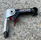 Used Girvin Flexstem 135mm 25.4mm 1” Steerer Vintage MTB Retro Black Silver Quill-Bicycle Bin