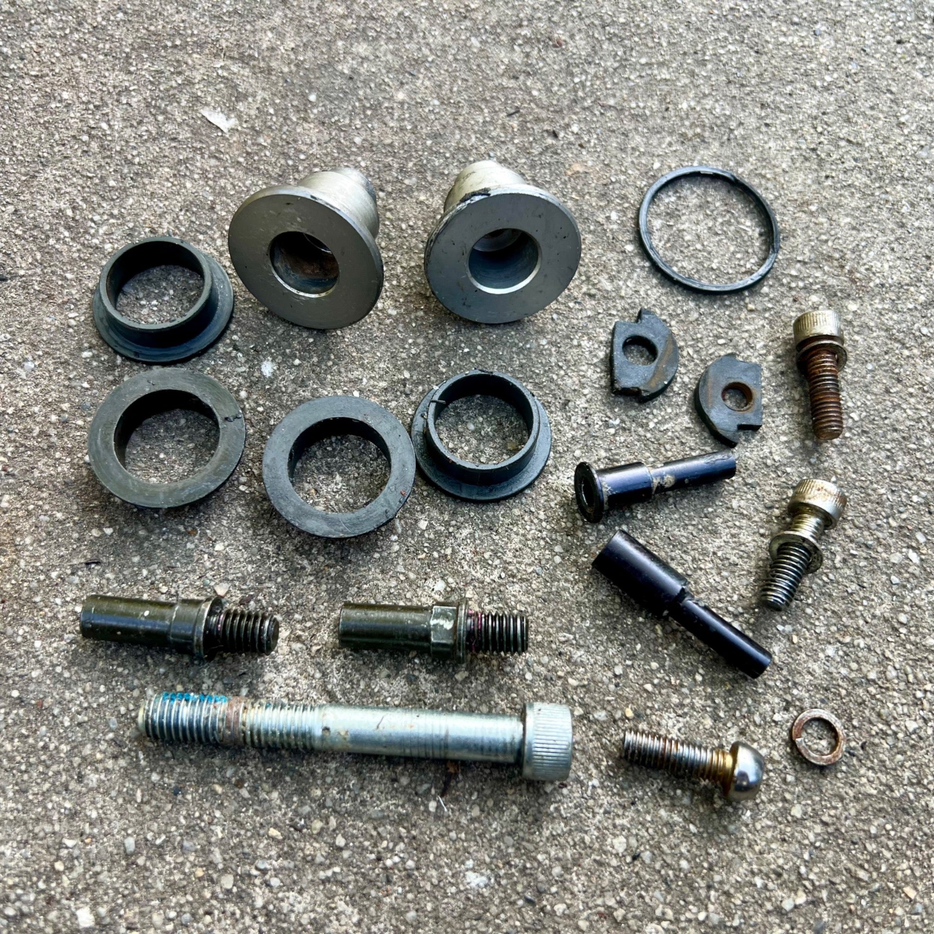 Proflex 957 Rear Limkage Bushings and Bolts Set Vintage MTB Carbon Swingarm 
