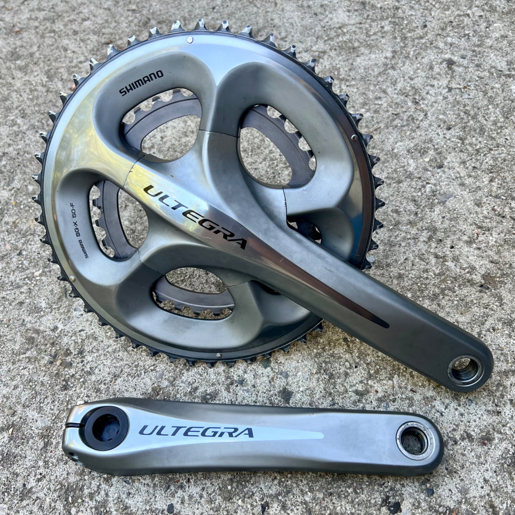 Shimano Ultegra FC-6750 34/50T 172.5mm Crankset 24mm Double 9/10 Speed Road Gray