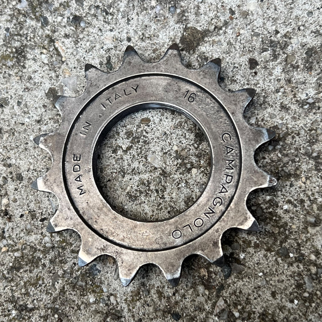 Campagnolo Vintage 16T 1/8in Fixed Cog English Thread Track Bike Retro Steel 
