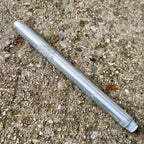 Used Bullseye 135mm Rear Hub Axle MTB Mountain Bike Silver Aluminum Threaded-Bicycle Bin