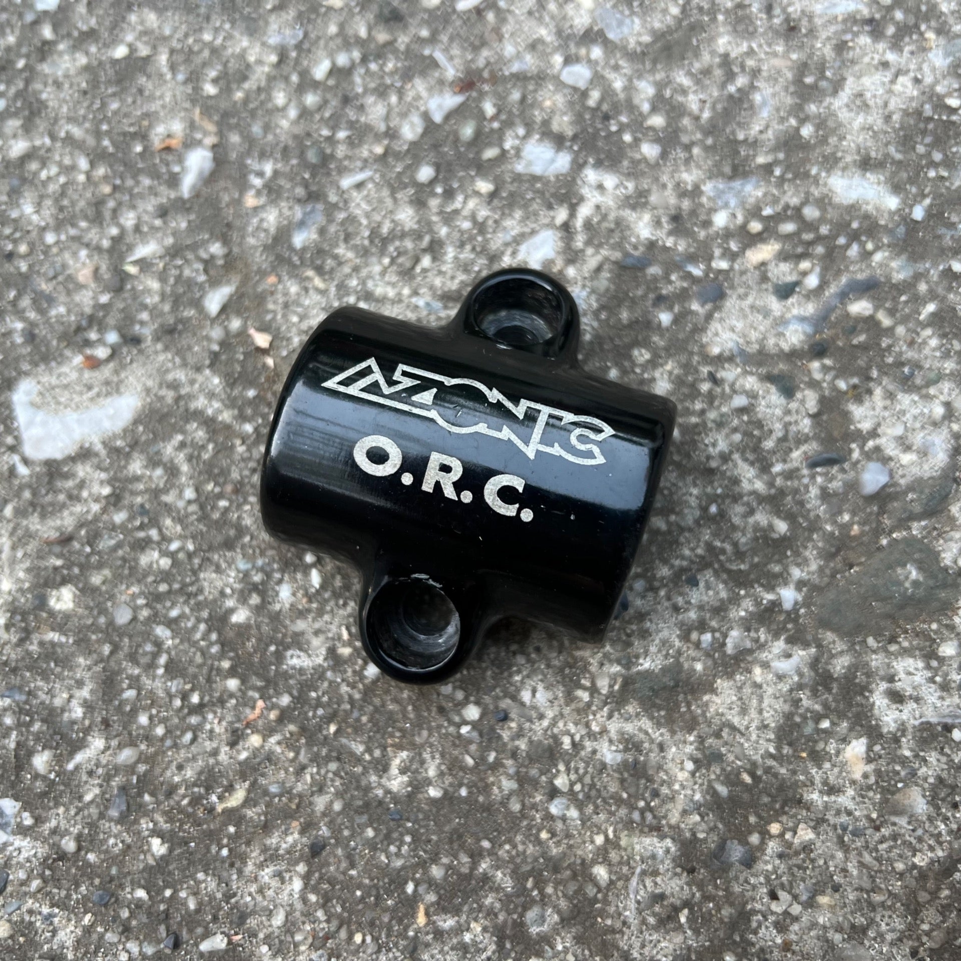 Azonic 25.4mm Stem Handlebar Bar Faceplate Clamp Black Vintage MTB Retro 