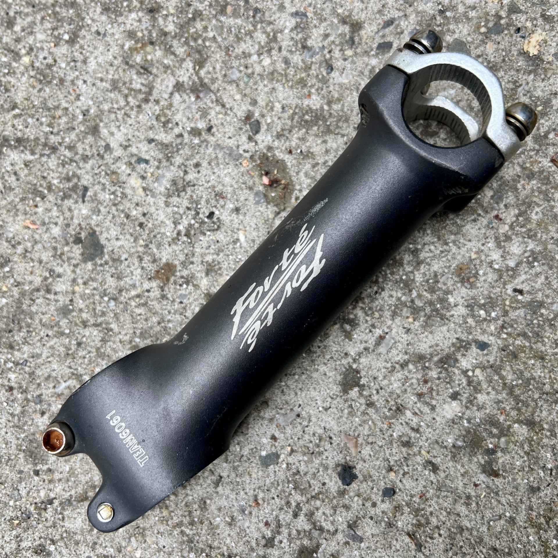 Forte Team 6061 25.4x130mm 1 1/8” Threadless Stem Vintage Retro MTB Gravel Gray 