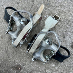 Used Campagnolo Centaur MTB Pedals Vintage 9/16 Mountain Bike 90’s Chrome Toe Strap-Bicycle Bin