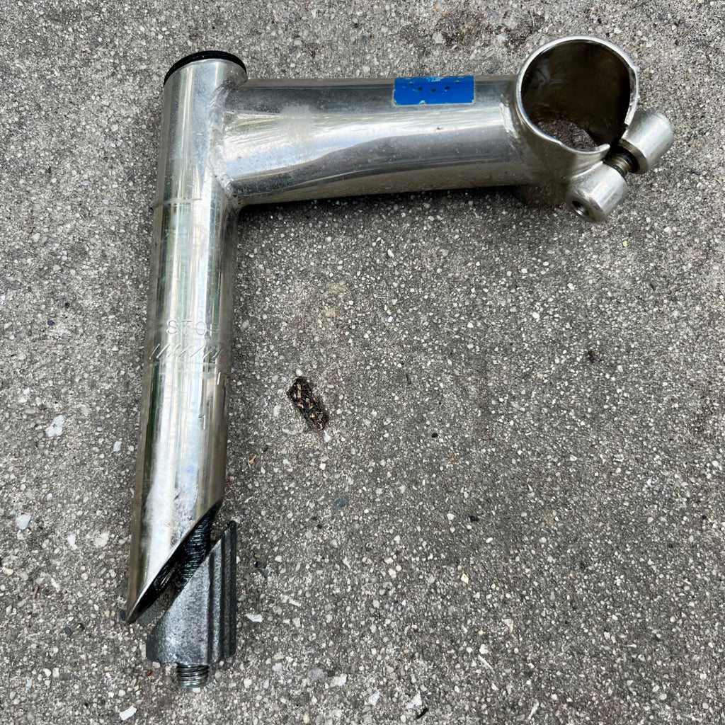 ITM Italmanubri Quill Stem 26.0x100mm 1in Straight Chrome Vintage Retro Road 