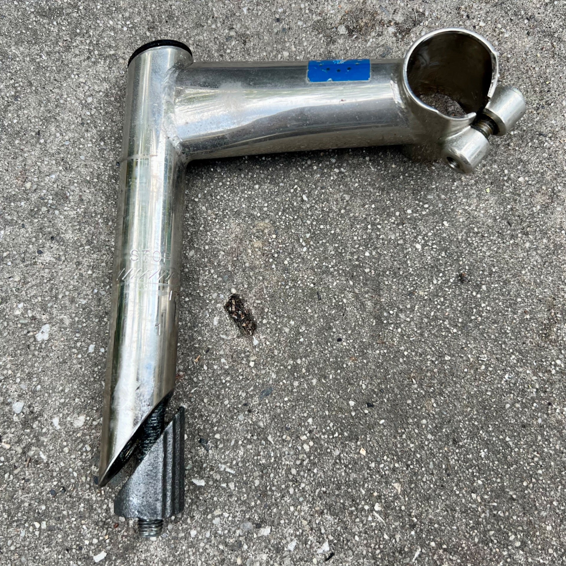 ITM Italmanubri Quill Stem 26.0x100mm 1in Straight Chrome Vintage Retro Road 