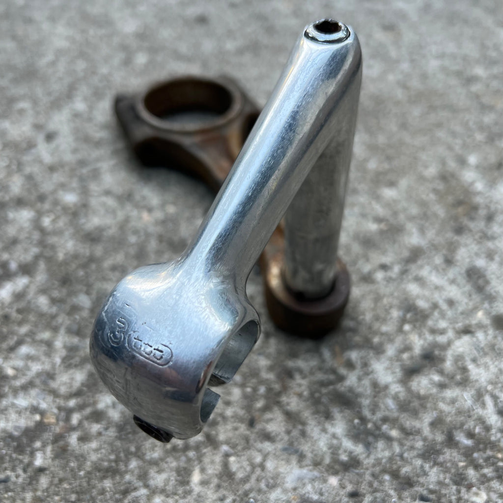 3TTT Quill Stem 26.0x90mm 1” Vintage Retro Silver Road Bike Gray Touring Drop 