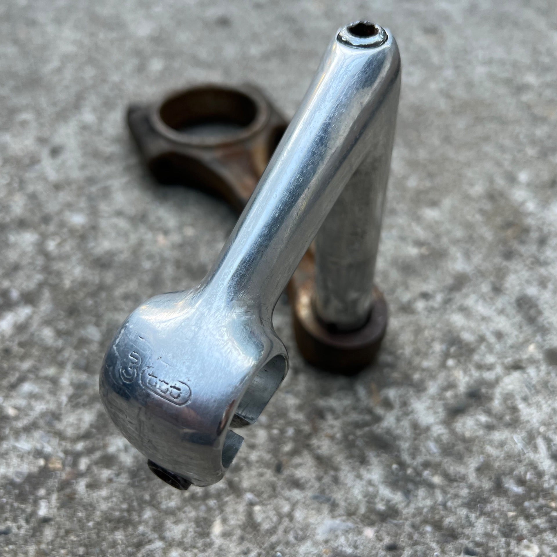 3TTT Quill Stem 26.0x90mm 1” Vintage Retro Silver Road Bike Gray Touring Drop 