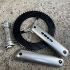 Used CODA Magic Motorcycle Moto 167.5mm Crankset 53/39T Road Bike Silver Cannondale-Bicycle Bin